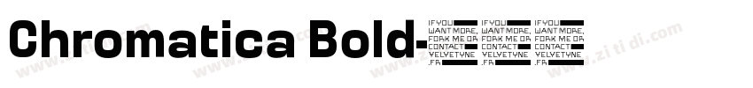 Chromatica Bold字体转换